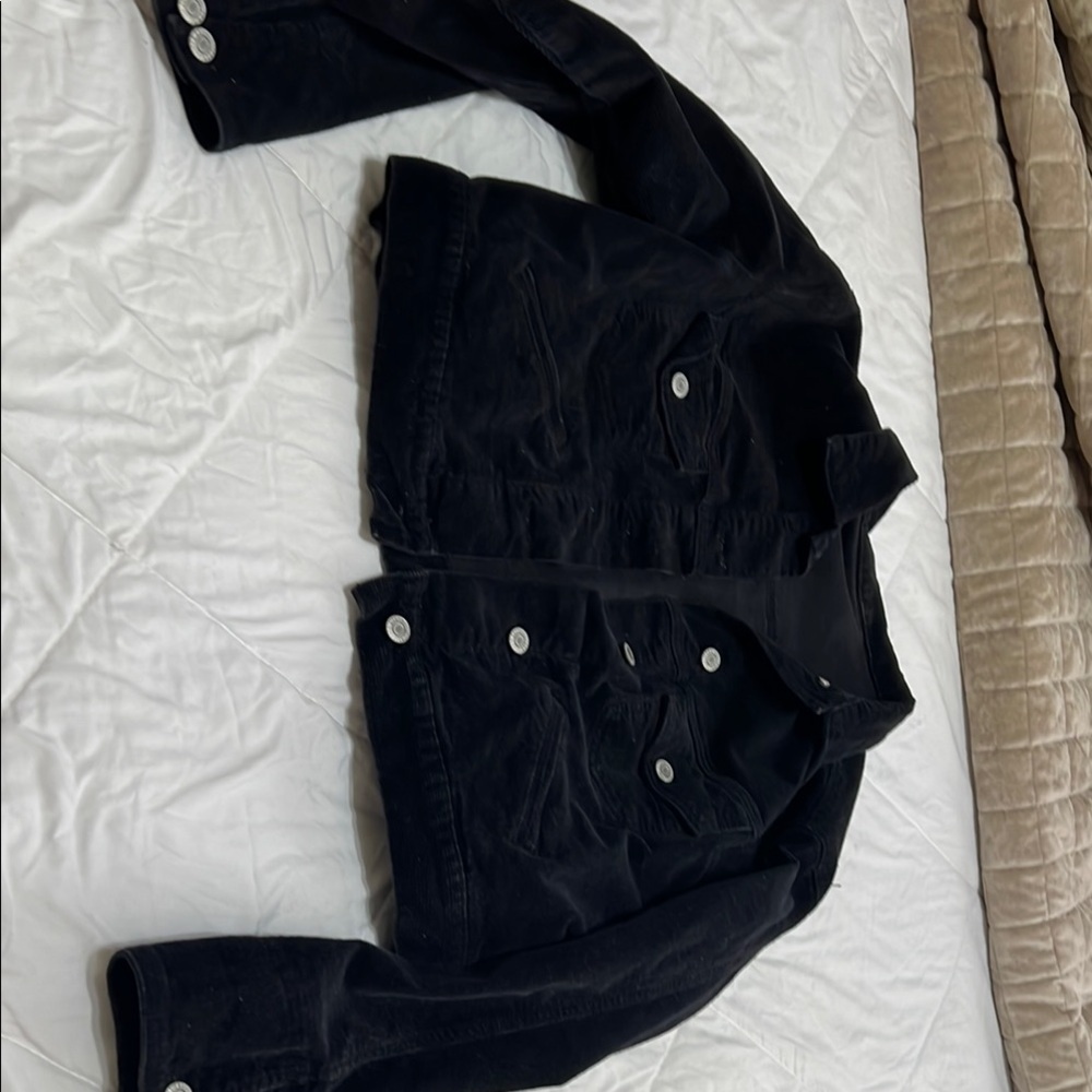 Stylish Black corduroy Jacket